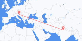 Voli dall'India alla Slovenia