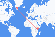 Flyrejser fra Dar es-Salaam til Narsarsuaq