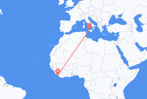Monrovia to Palermo