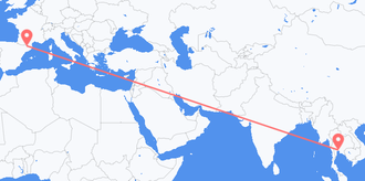 Flyrejser fra Thailand til Andorra