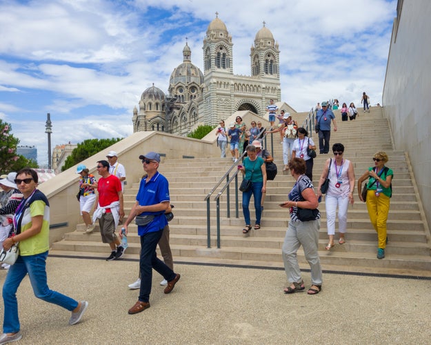 Cruise tourists visit Marseille-s docklands.jpg