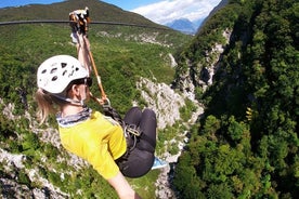 Bovec: Učja-gljúfur — Lengsti Zipline-garður Evrópu