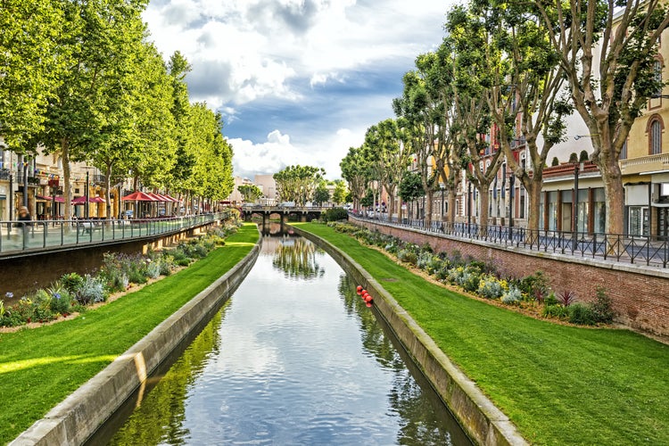 Photo of streets of Perpignan, France.