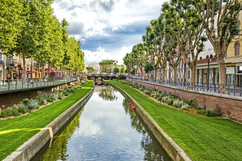 Photo of streets of Perpignan, France.