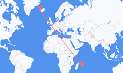 出发地 毛里求斯毛里求斯主岛目的地 冰岛雷克雅未克的航班