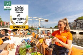 Gagnant de la croisière sur les canaux d'Amsterdam Meilleur du monde, bar à bord