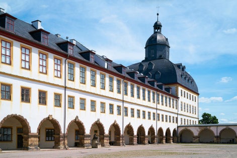 Photo of Inner courtyard of Friedenstein Castle  .