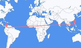 Flights from Colombia to the Philippines