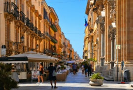 photo of an aerial panoramic view of Castellammare del Golfo town, Trapani, Sicily, Italy.