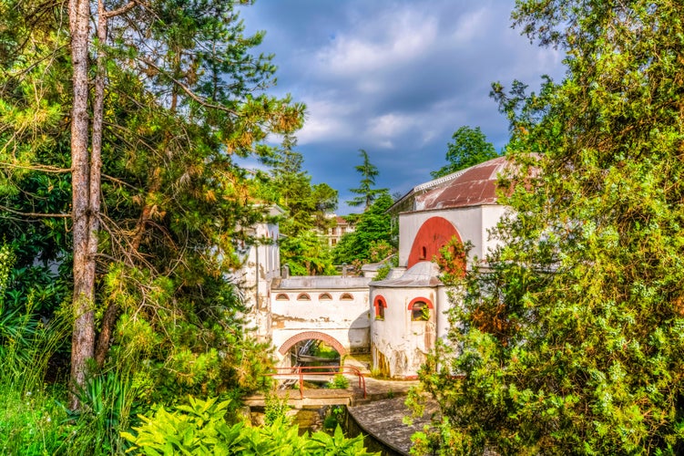 Termal Park view in Termal, Yalova. Termal has populer thermal spring in Turkey.