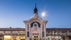 Photo of Time Out Market Lisboa with a big wall clock and an arch, Portugal.