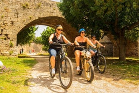 Mittelalterliche E-Bike-Highlights-Fototour auf Rhodos am Morgen/Sonnenuntergang