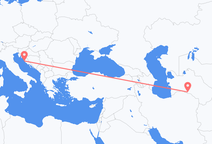 Flug frá Ashgabat til Zadar