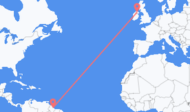 Flights from Guyana to Northern Ireland