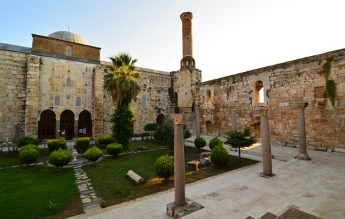 photo of entrance of Isa Bey Mosque, Selсuk, Turkey.