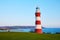 Photo of Smeaton's Tower Lighthouse built by John Smeaton overlooking Plymouth Hoe, UK.