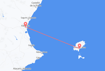 Flights from Valencia to Ibiza