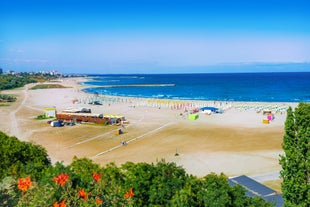 Photo of aerial View Of Constanta City Skyline In Romania.