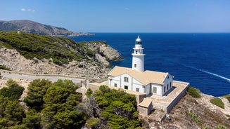 Photo of beautiful landscape with Cala Agulla and beautiful coast at Cala Ratjada of Mallorca, Spain.