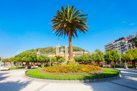 Photo of Alderdi Eder is a public park in the centre of the San Sebastian city, Basque Country in northern Spain .