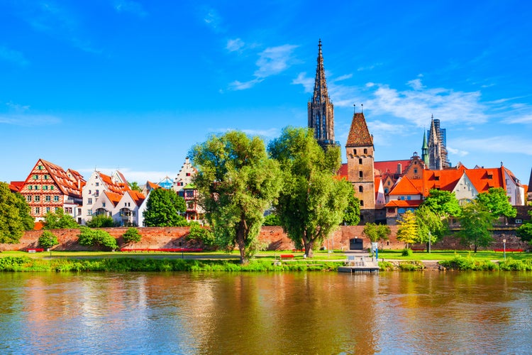 Photo of Cathedral and Danube river in Ulm old town Munster ,Germany