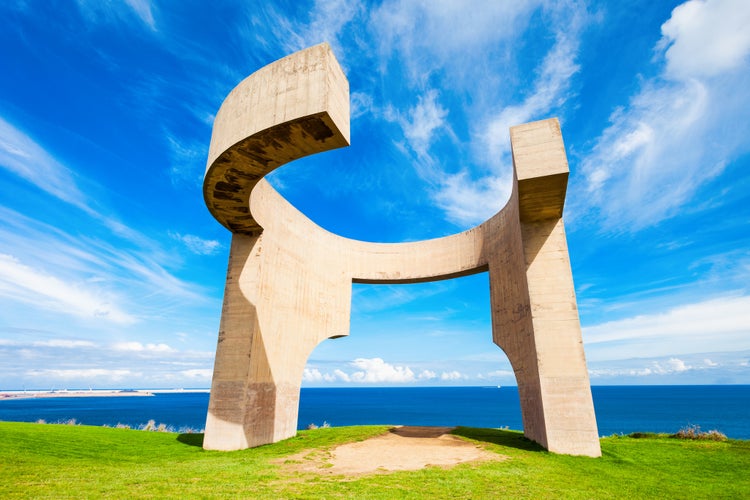 The Eulogy to the Horizon or Elogio del Horizonte monument is a one of the most known symbols of Gijon in Asturias, Spain