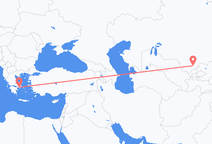 Flyg från Sjymkent till Aten