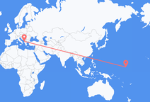 Flights from Majuro to Tirana