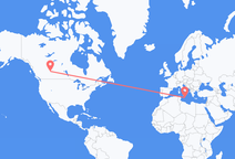 Flights from Edmonton to Valletta