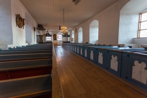 Photo of Interiors and details of Turku Castle. Medieval building in the city of Turku in Finland.