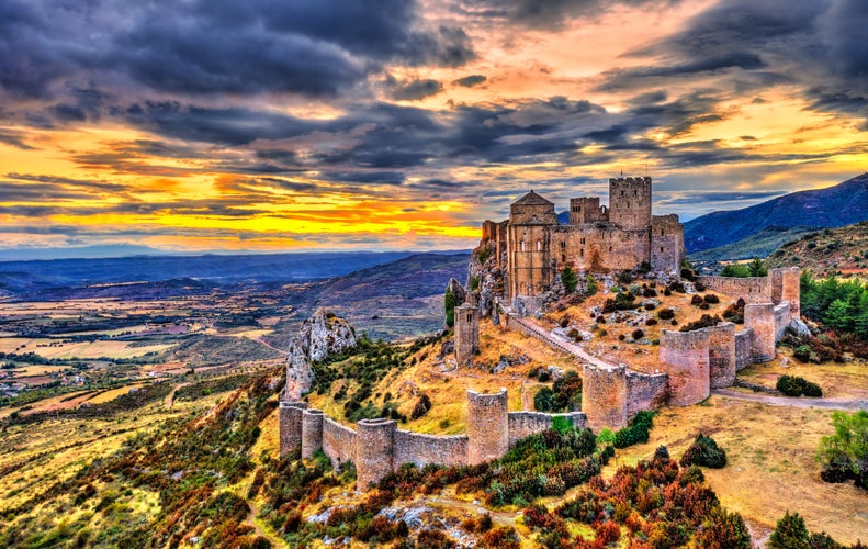 Loarre Castle at sunset. Huesca Province - Aragon, Spain.jpg