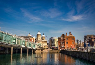 Photo of aerial view of Liverpool ,England.