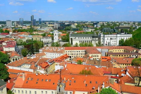 Towers of The Church Heritage Museum in Vilnius, Lithuania