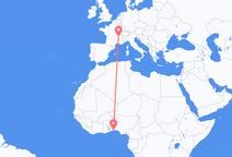 Cotonou to Lyon