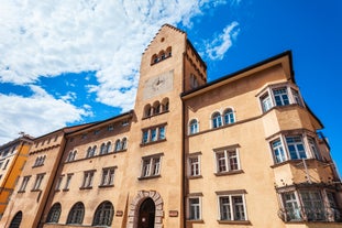 photo of panoramic view of Lana is a commune and a village in South Tyrol in northern Italy. It is situated in the Etschtal between Bolzano and Merano and at the entrance to the Ultental.