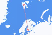 Flyg från Helsingfors till Svalbard