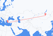 从乌兰巴托飞往科斯岛的航班