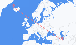 Flights from Tehran to Ísafjörður
