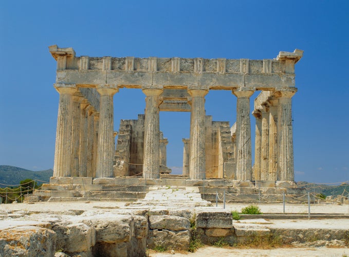 Photo of Temple of aphaia, aegina, argo-saronic islands, greece, europe.