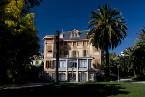 The exterior of Villa Nobel in Sanremo, Italy
