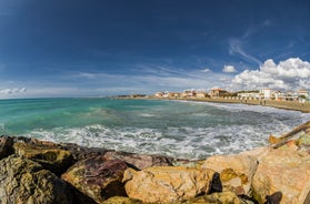 Photo of aerial view of San Vincenzo, Italy.