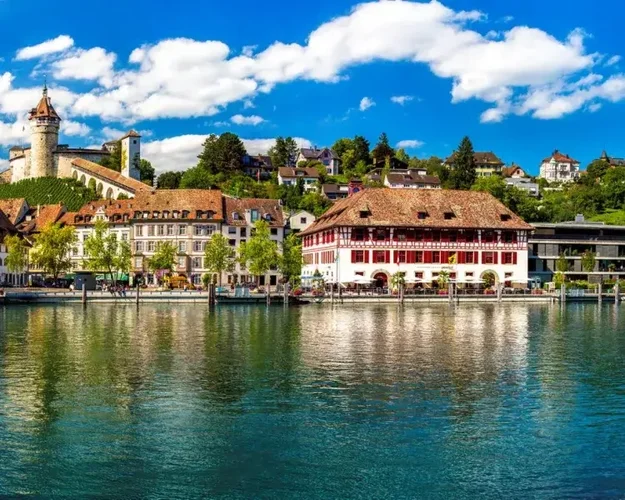 photo of view of Schaffhausen, Switzerland.