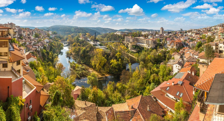 Veliko Tarnovo in a beautiful summer day, Bulgaria