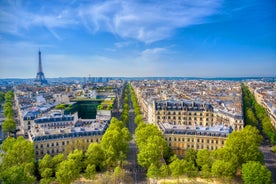 Photo of Tours aerial panoramic view. Tours is a city in the Loire valley of France.