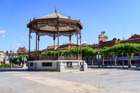 Photo of Monumental square of Alcala de Henares, Spain.