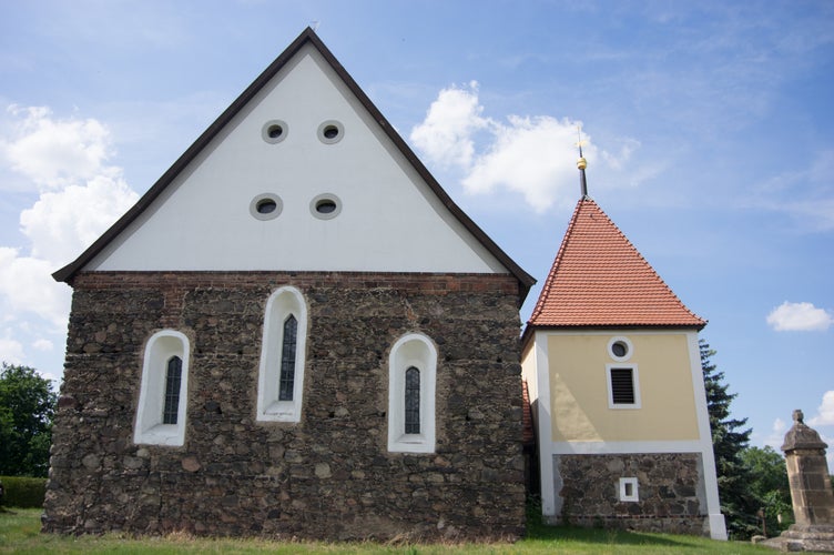 Photo of Forst (Lausitz), district of Naundorf in Brandenburg. The church is a listed building.