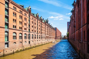 Photo of scenic summer view of the Old Town architecture with Elbe river embankment in Dresden, Saxony, Germany.