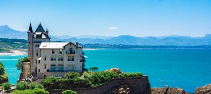 Photo of Biarritz Grande Plage in summer,France.