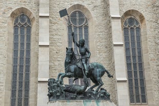 Statue of Saint George and the Dragon in Cluj-Napoca