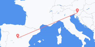 Flights from Spain to Slovenia